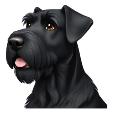black Giant Schnauzer sticker