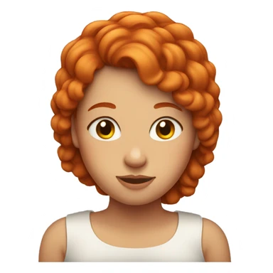 a redheaded girl with a big bump on her head sticker