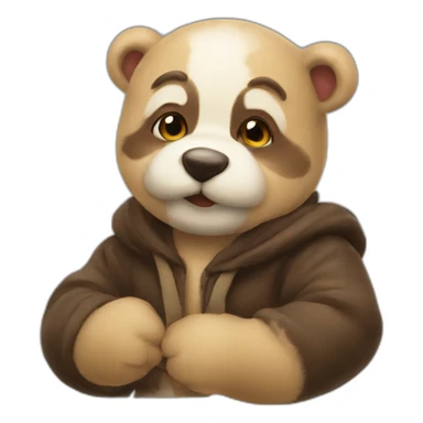 Bisous nours sticker