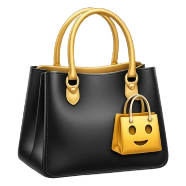 haz un emoji de una bolsa de compras mas elegante y realista sticker