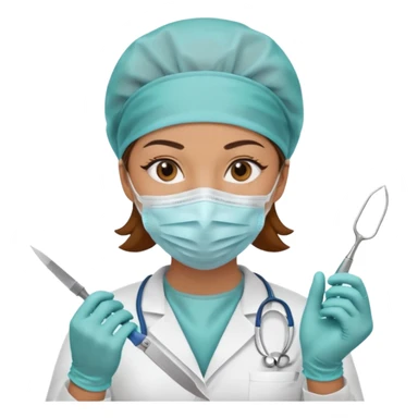 woman surgeon sticker