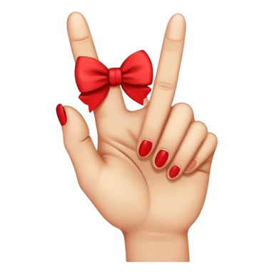 middle finger wit a bow on it sticker
