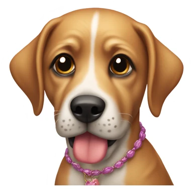 Perro con moño coquette sticker