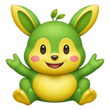 Petilil-Palpitoad-Minun-fusion (full body) sticker