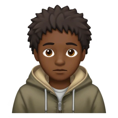 A black person with raggy clothes sticker