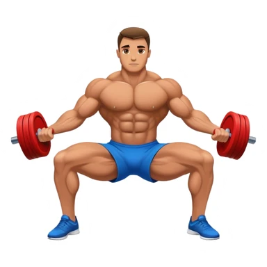 bodybuilder rotational-core exercise sticker