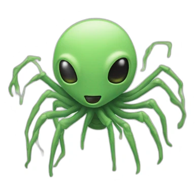 the eight - legged alien sticker