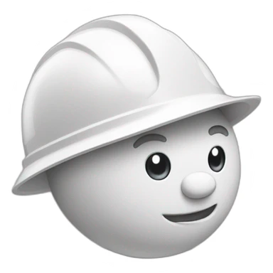 construction white hard hat helmet, gaggles sticker
