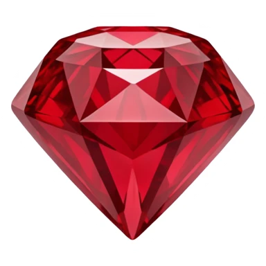 Carved Red Diamond Crystal "RED" sticker