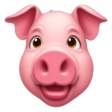 Pig is rugby player  sticker