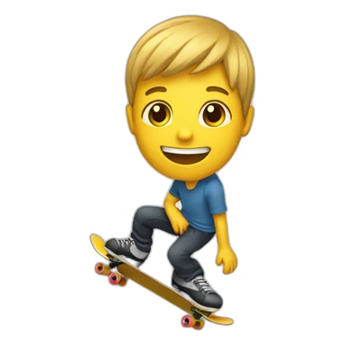 Chat faisant du skate sticker