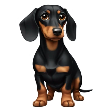 Black and Tan Dachshund sticker