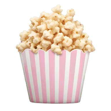 Light pink popcorn sticker