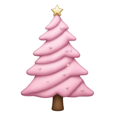 Light pink Christmas tree  sticker