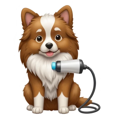 dog hair dryer sticker