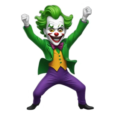 joker dancing sticker