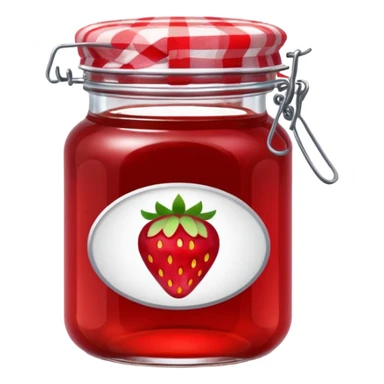 jar of strawberry jam' sticker