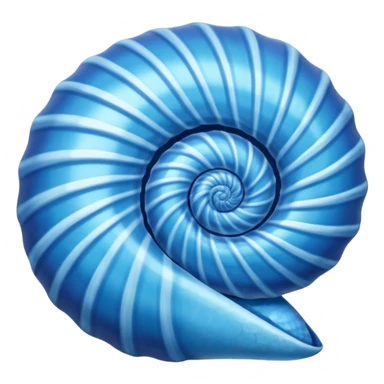 Concha do mar azul  sticker