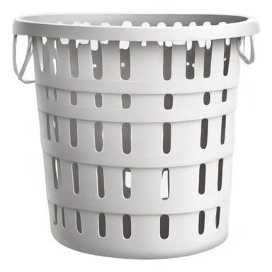 Laundry basket white  sticker