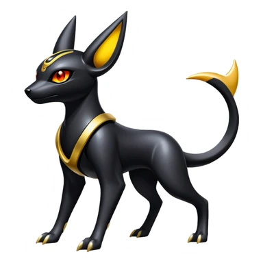 Futuristic Umbreon-Houndoom-Genesect-Pokémon-Fakémon-hybrid-creature sticker