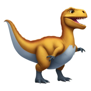 dinosaur wearing chicken costume sticker