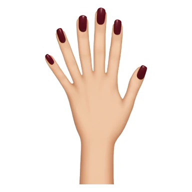 Dark red nails sticker