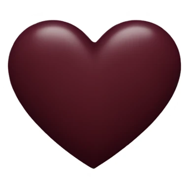 dark maroon heart sticker