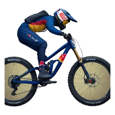 An redbull dh MTB rider sticker