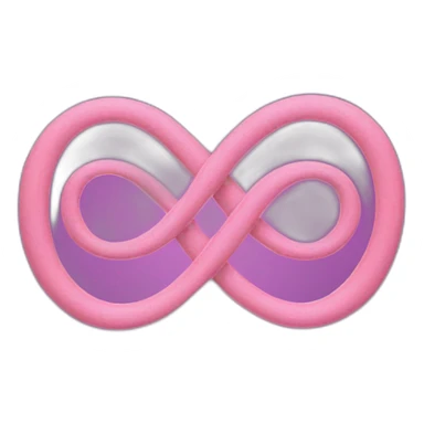heart as an infinity symbol sticker