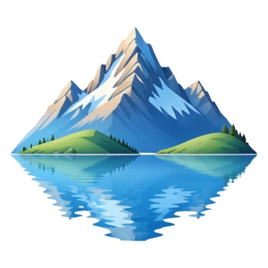 mountain lake sticker