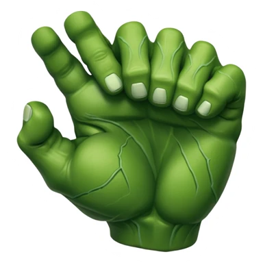 Hulk's hand smashing sticker