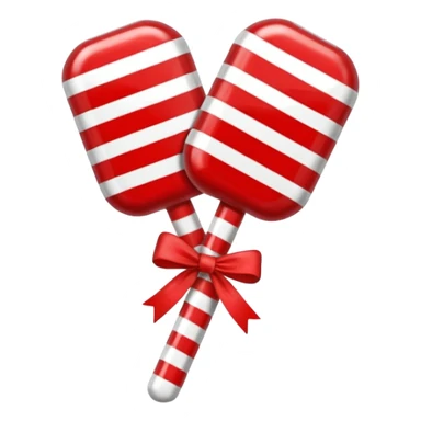 striped candy in a glossy wrapper.  sticker