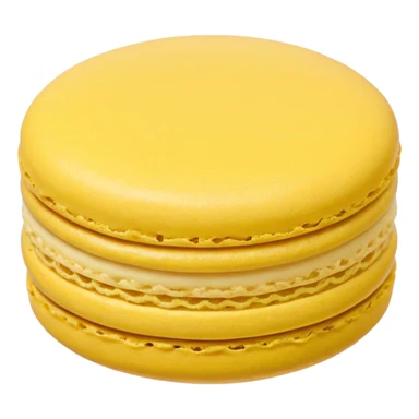 macaron jaune sticker