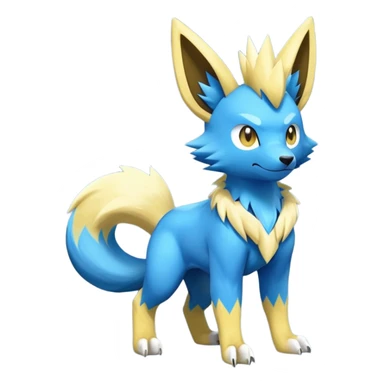 Manectric-Zeraora-Yamper-Fakémon-hybrid-creature (full body)  sticker