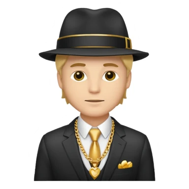 White guy pimp sticker