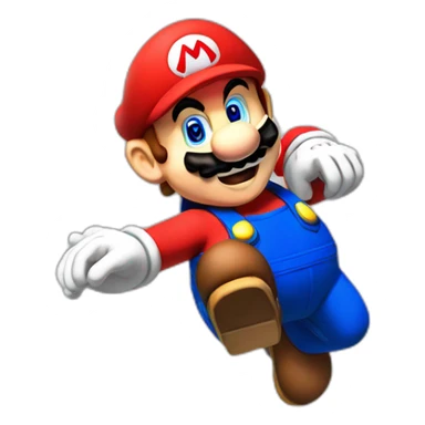 mario jumping sticker