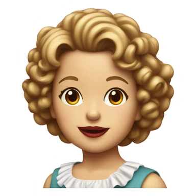 shirley temple sticker