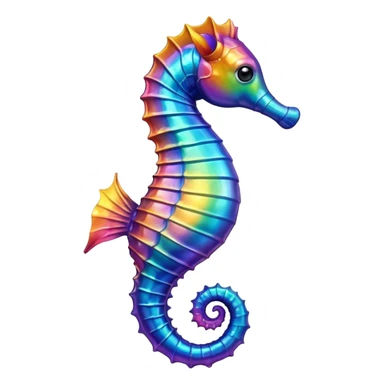 Seahorse - чтобы выглядил как настоящий эмодзи sticker
