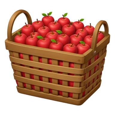 Rectangular Apple Basket sticker