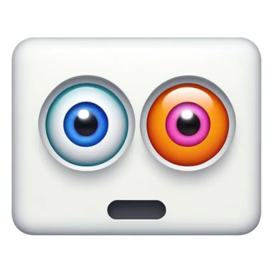 letters “ISTG” with cartoon eyeballs behind it sticker