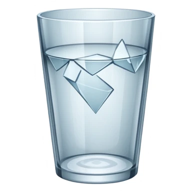 broken empty glass sticker