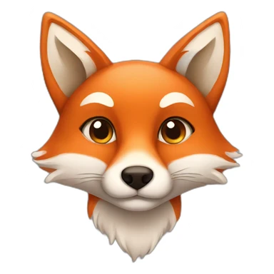 charming fox sticker