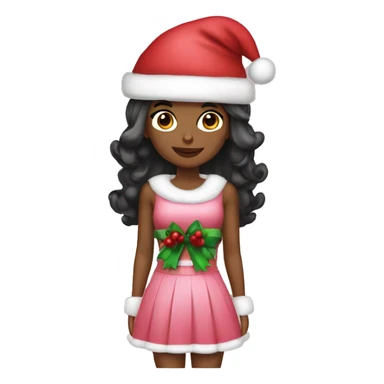 Girly Christmas sticker