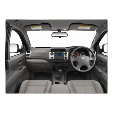 The interior of a 2003 Toyota Tacoma SR5 sticker