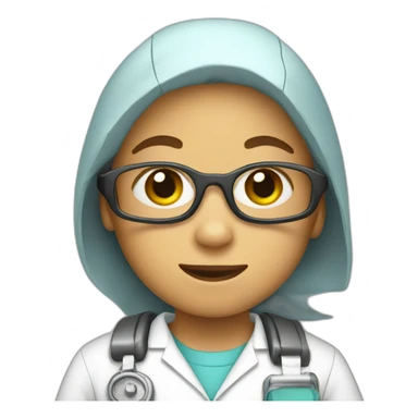 Kids with lab suit sticker