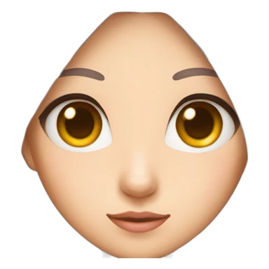 a japanese girl with cat eyes and ears sticker