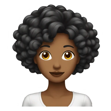 Femme cheveux long noir qui part en voyage  sticker