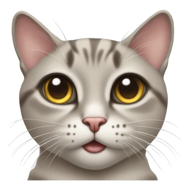 cat with heart eyes blowing a kiss sticker