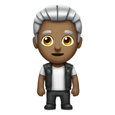 metal skinned man sticker