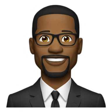actor Jamie Foxx wearing suit sticker